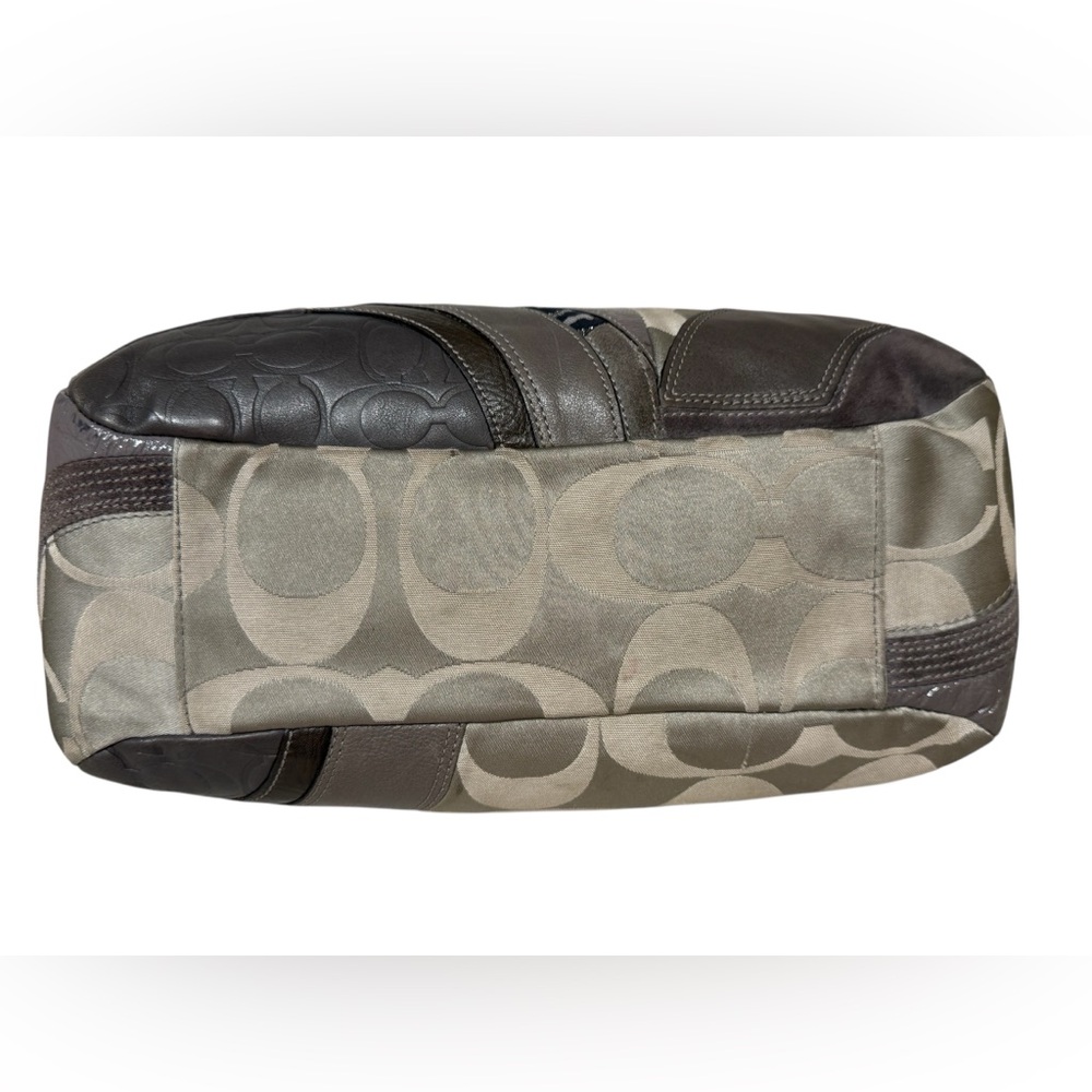Coach Gray Patchwork Tote 2010 - image 5
